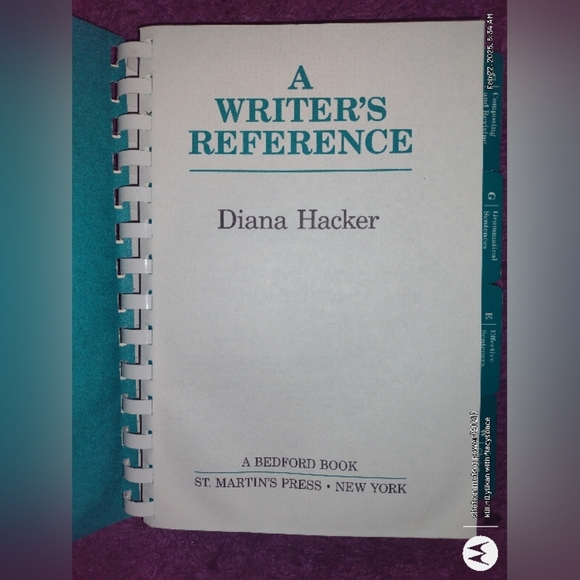 Writer's Reference Spiral Bound Copy by Diana Hacker - Picture 5 of 13